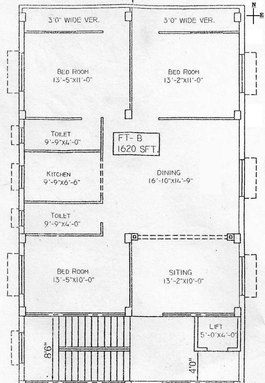 Khardah,Adarshapally,N24Pgs District,Pushpanjali Apartment,1620sqft,3BHK (office)