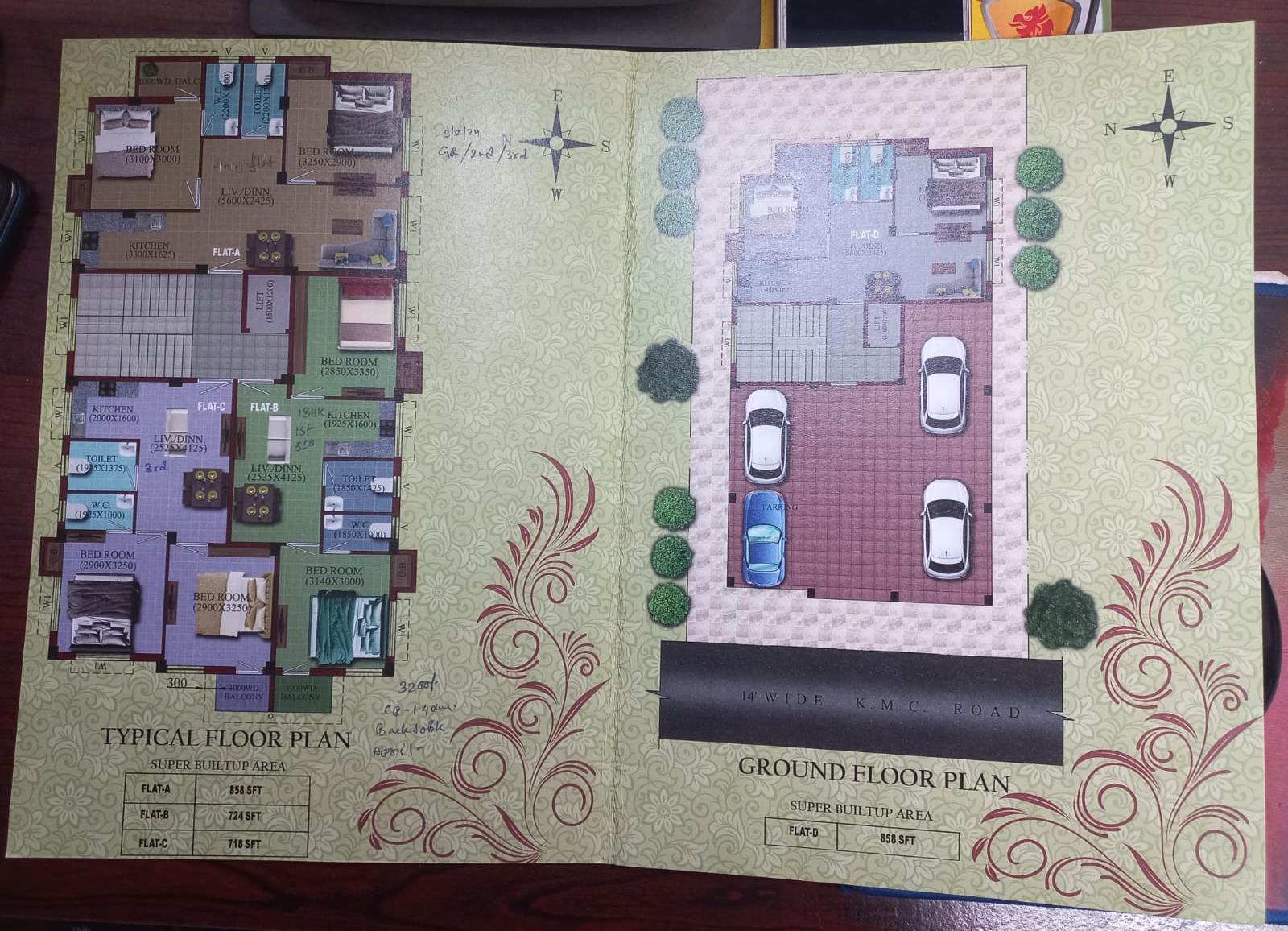 Behala Raidighi,Bombai Bagan Road,Siddhi Residency,2BHK (PA464)