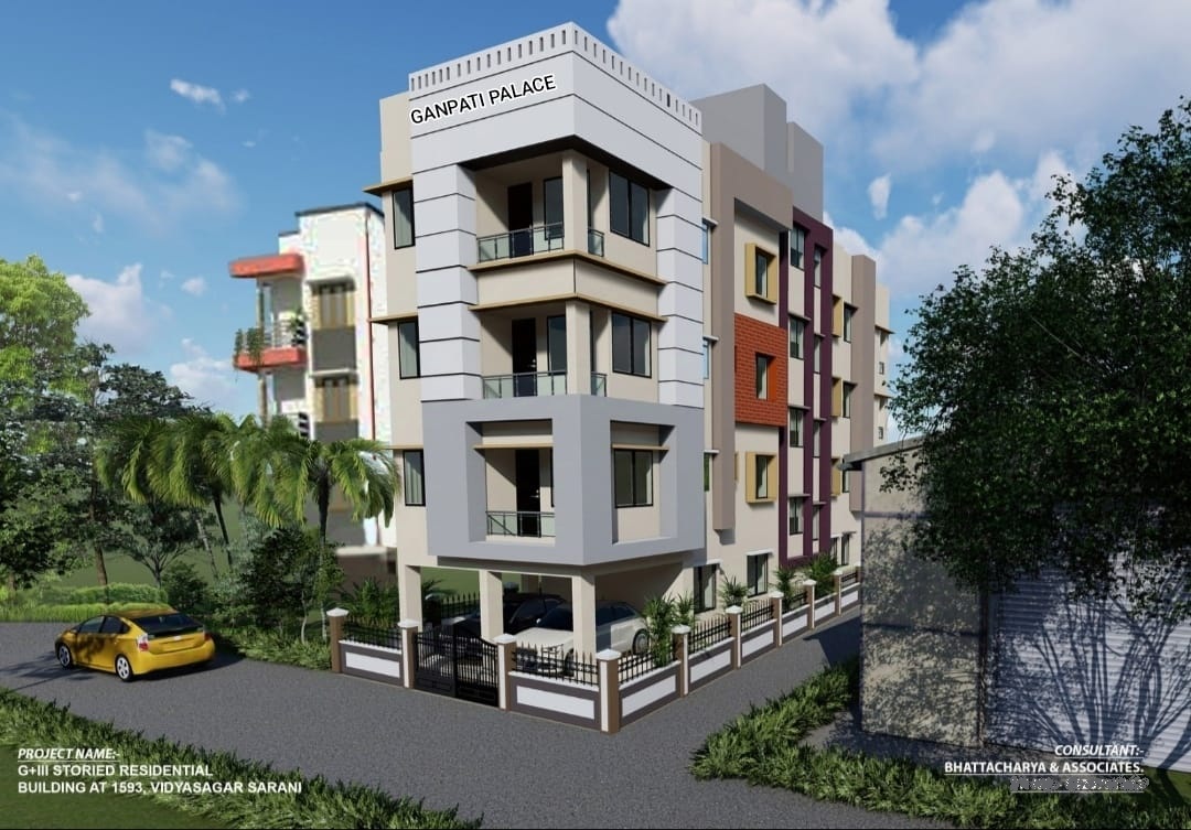 Behala Silpara,Vidyasagar Sarani,Ganapati Palace,1050sqft,3BHK (PA26)