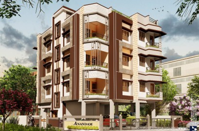 Joka,Diamond Park,Anandam Apartment,962sqft,3BHK (PA503)
