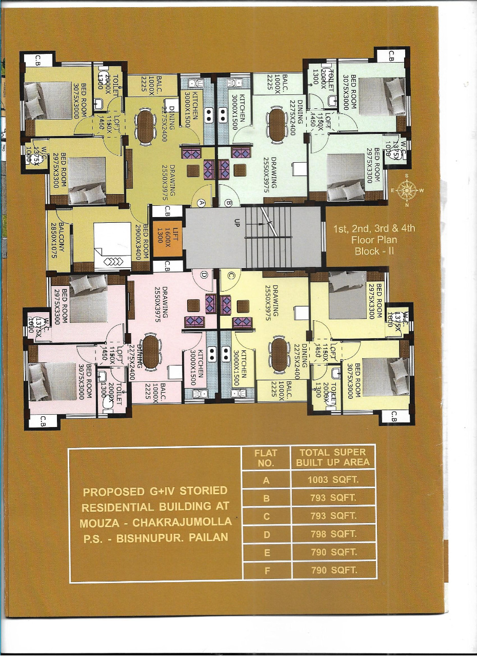 Pailan,on D.H.Road,Swastik Apartment,2BHK (PA307)