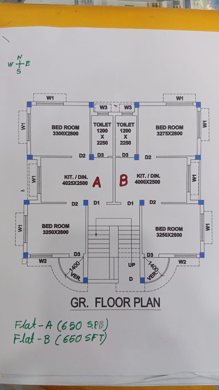 Behala Raidighi,Beni Master Lane,650sqft,2BHK (PA134)