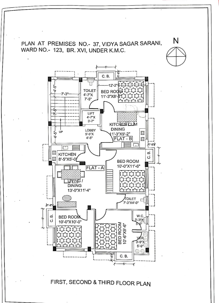 Behala Silpara,Vidyasagar Sarani,Ganapati Mansion Apartment,480sqft,1BHK (PA26)