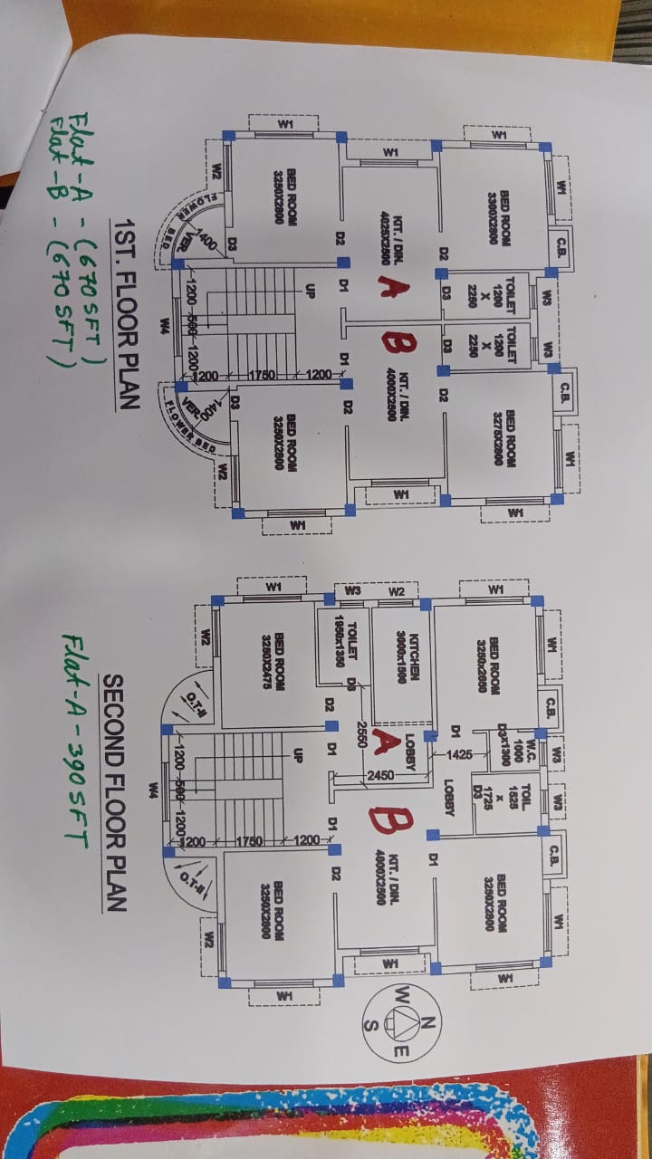 Behala Raidighi,Beni Master Lane,650sqft,2BHK (PA134)