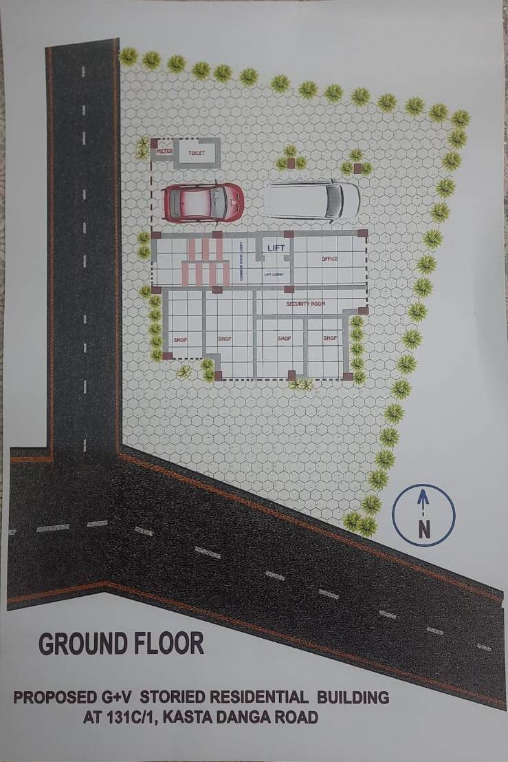 Sarsuna,Kasta Danga Road,870sqft,2BHK (PA461)