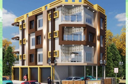 Behala West,Fakir Para Road,City High Tower 2,1100sqft,3BHK (architect)