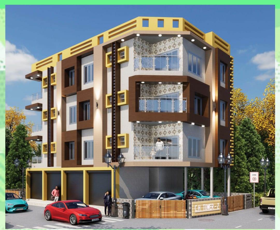 Behala West,Fakir Para Road,City High Tower 2,850sqft,2BHK (architect)