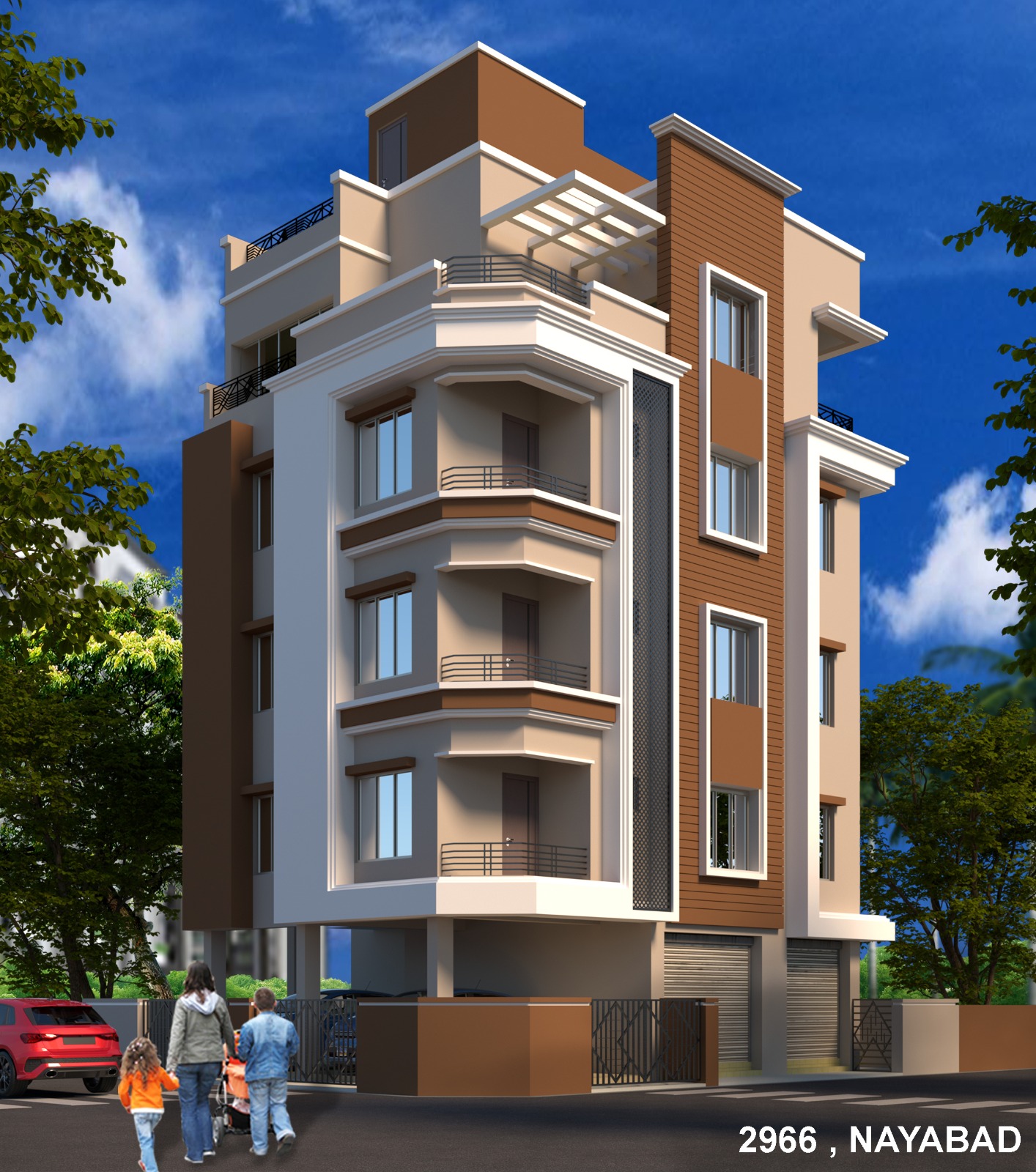 Pancha Sayar,Nayabad Avenue,980sqft,2BHK (OA331)