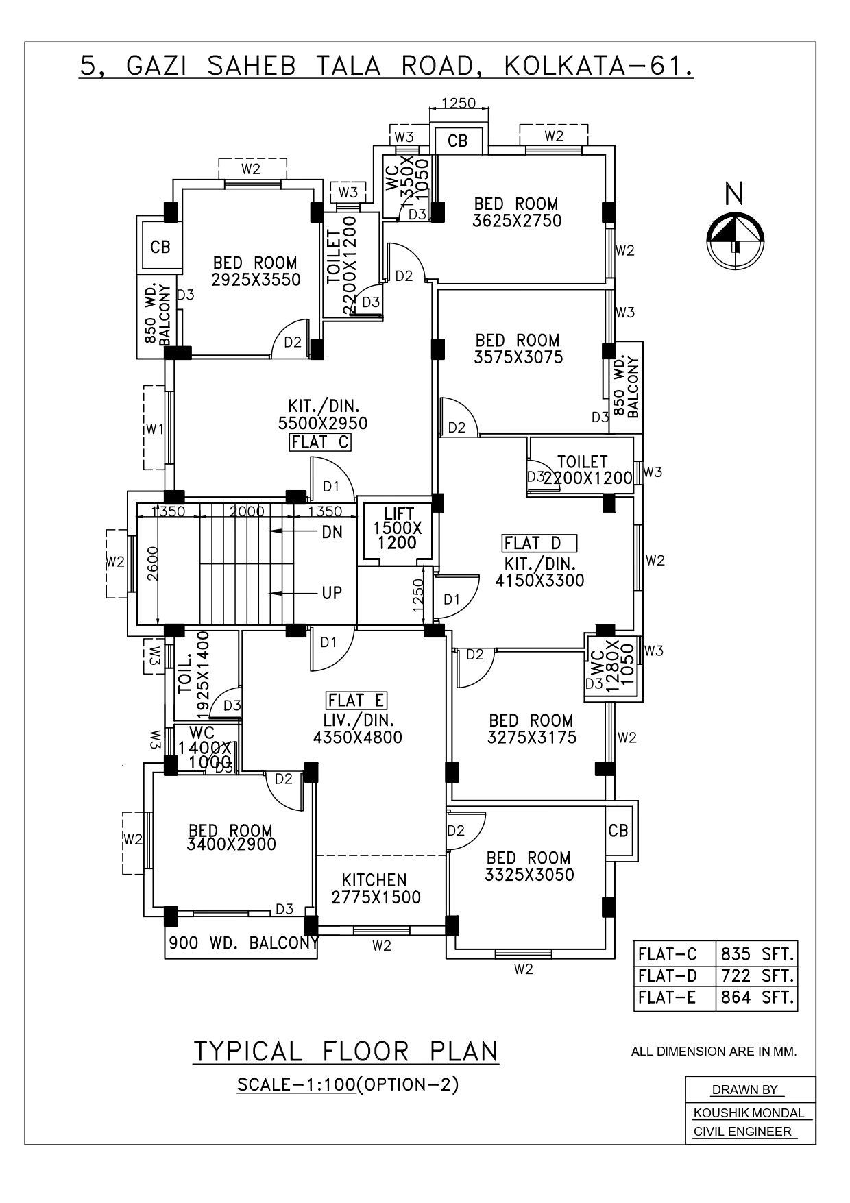 Sarsuna,Gazi Saheb Tala Road,2BHK (PA365)