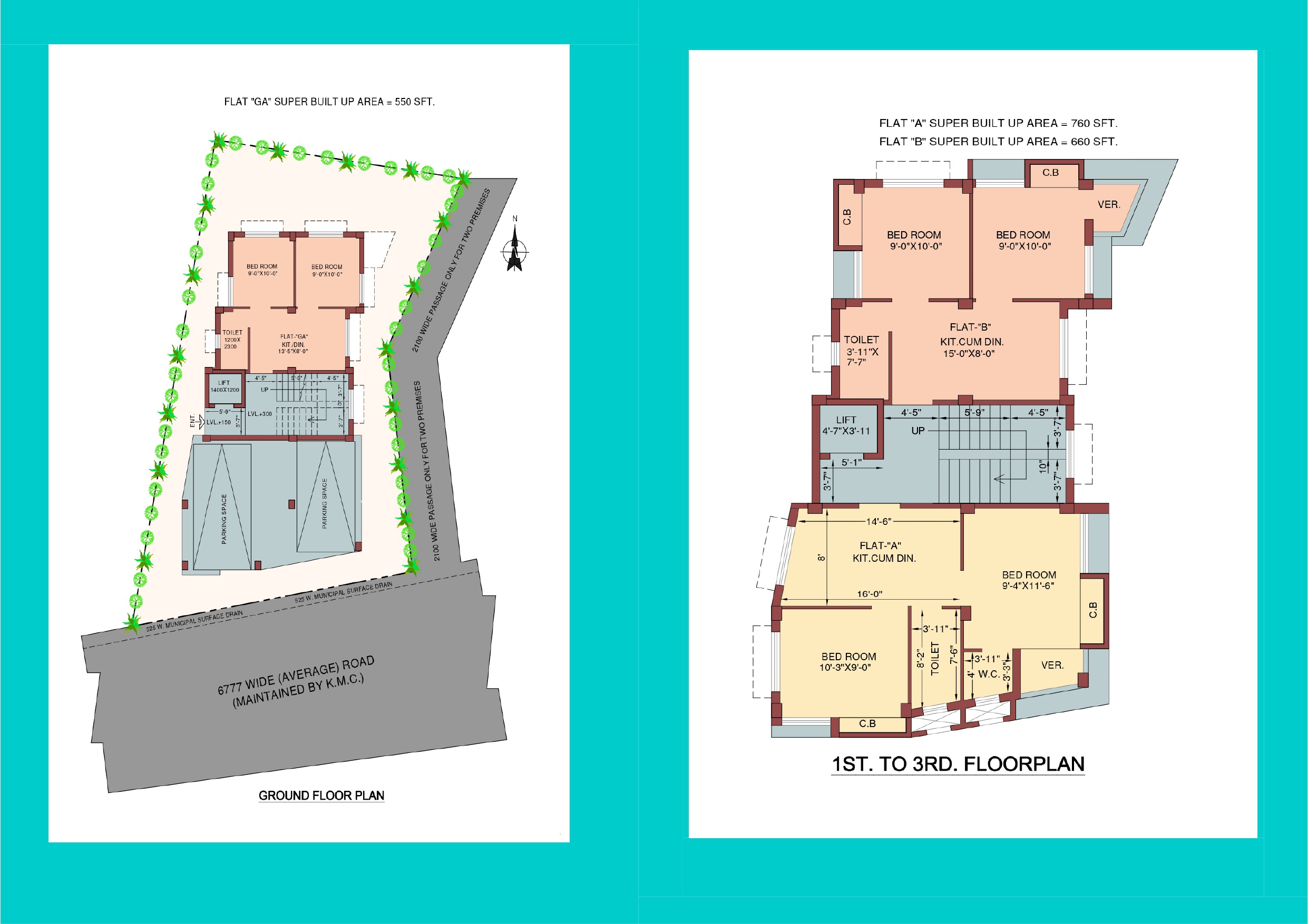 Sarsuna Talpukur,Jadav Ghosh Road,Sai Enclave Apartment,2BHK (PA292)