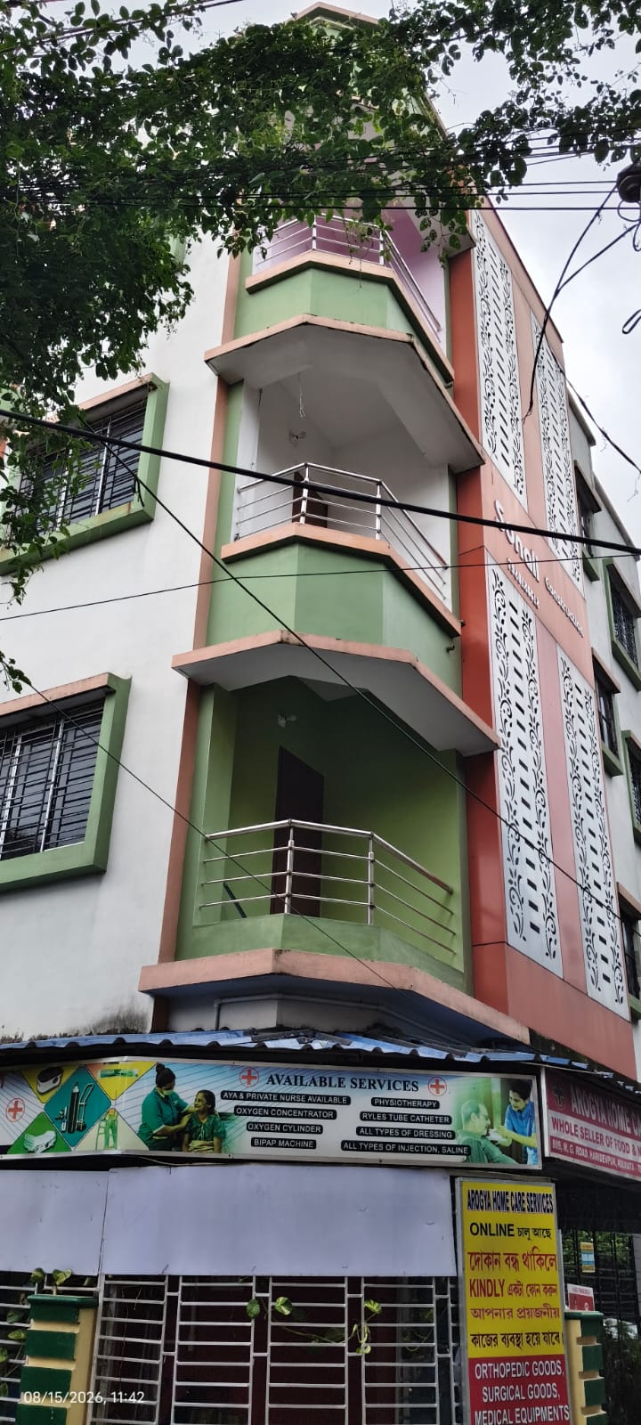 Haridevpur,Baroda Sarani,800sqft,2BHK (BA215)