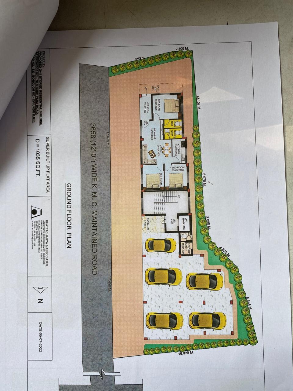 Behala Silpara,Bose Para Road,1155sqft,3BHK (PA476)