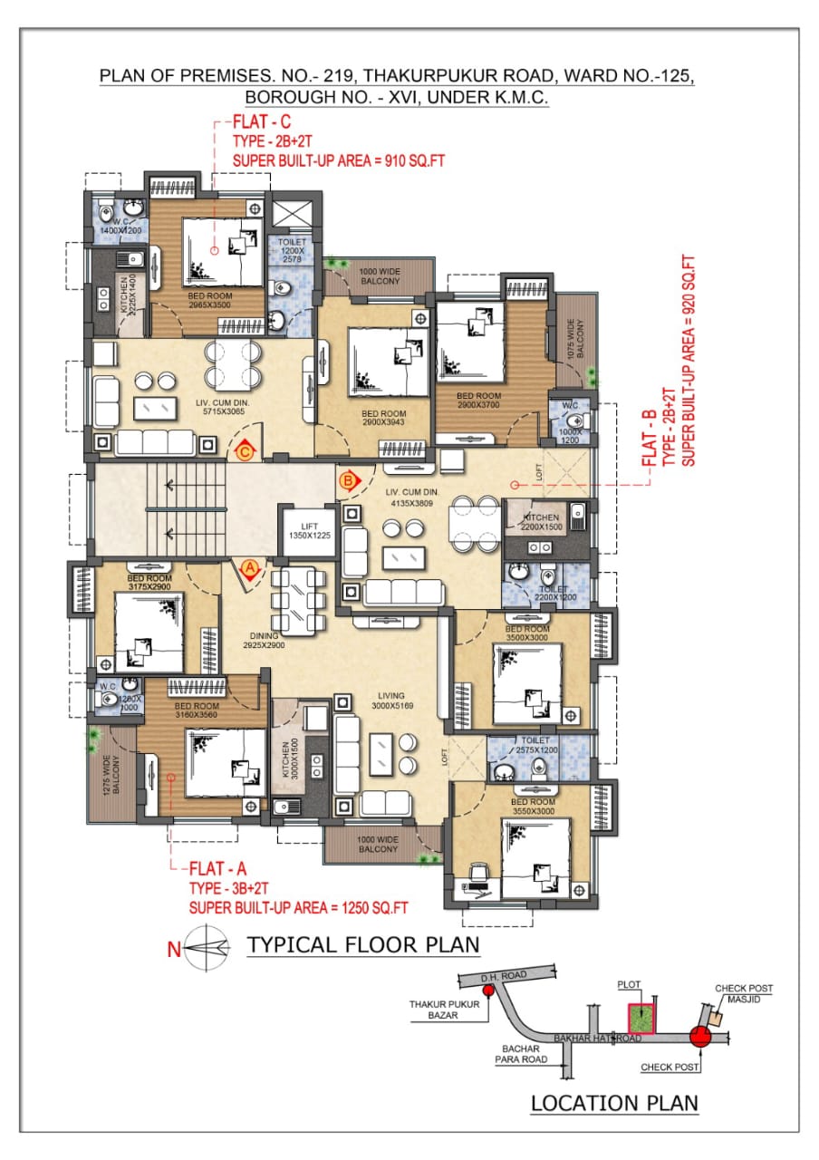 Thakurpukur Road,2BHK (PA431)