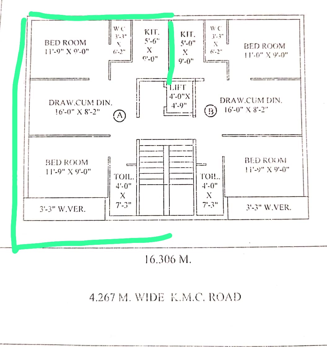 Behala East,Jagatpur Sisirbagan,880sqft,2BHK (BA139)