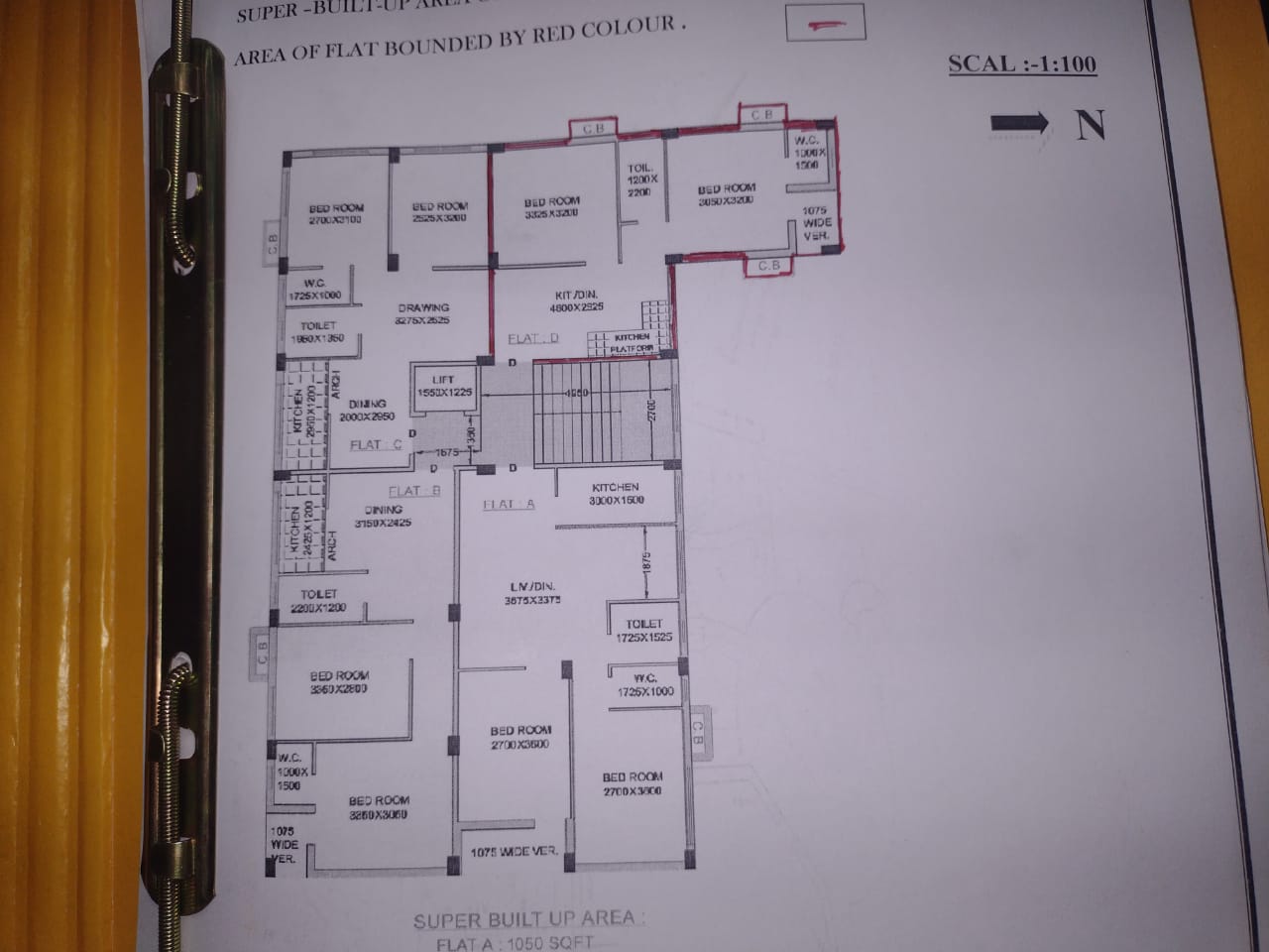 Netaji Sadak,Rio Vista Apartment,825sqft,2BHK (OA500)