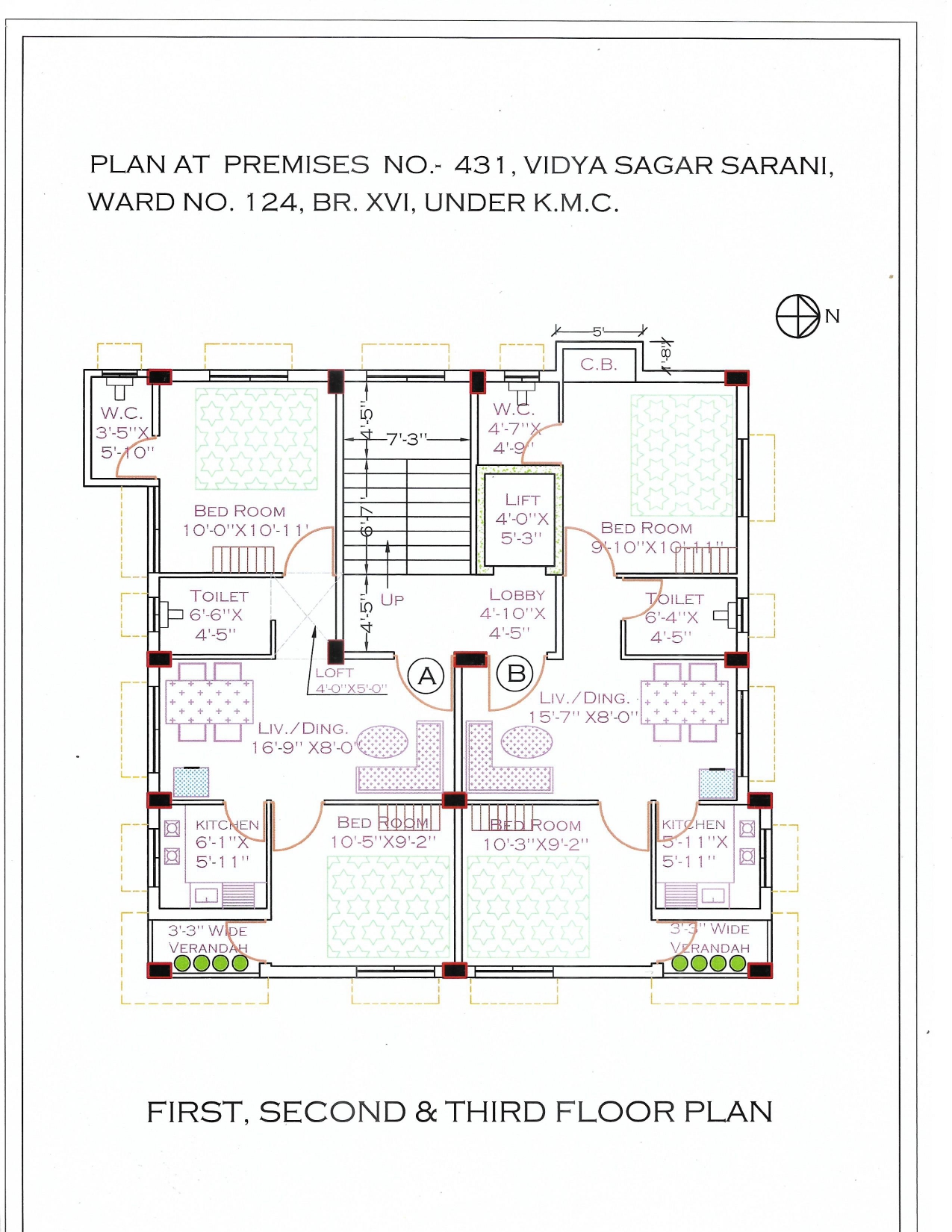 Behala Silpara Borobagan,Nutanpally,750sqft,2BHK (PA469)