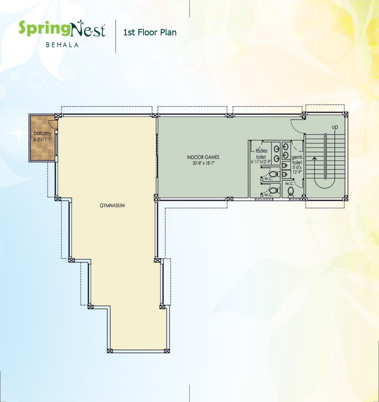 Behala Raidighi,Dr N.G.Saha Road,Spring Nest Apartment (PA419)