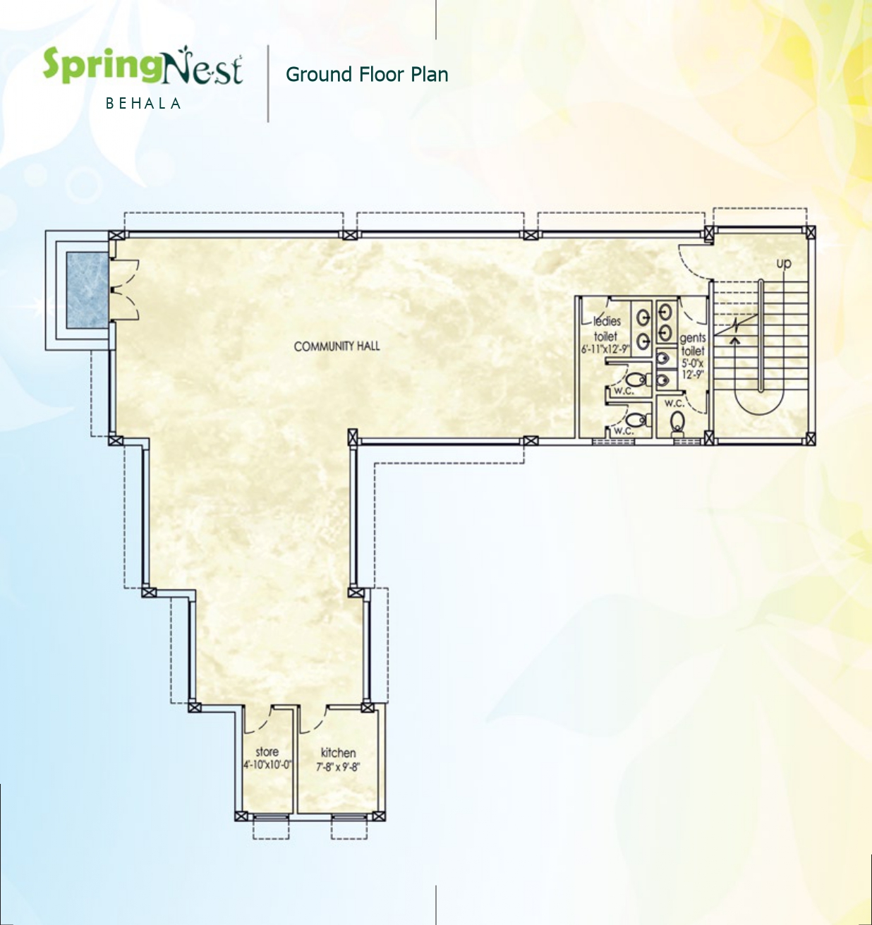 Behala Raidighi,Dr N.G.Saha Road,Spring Nest Apartment (PA419)