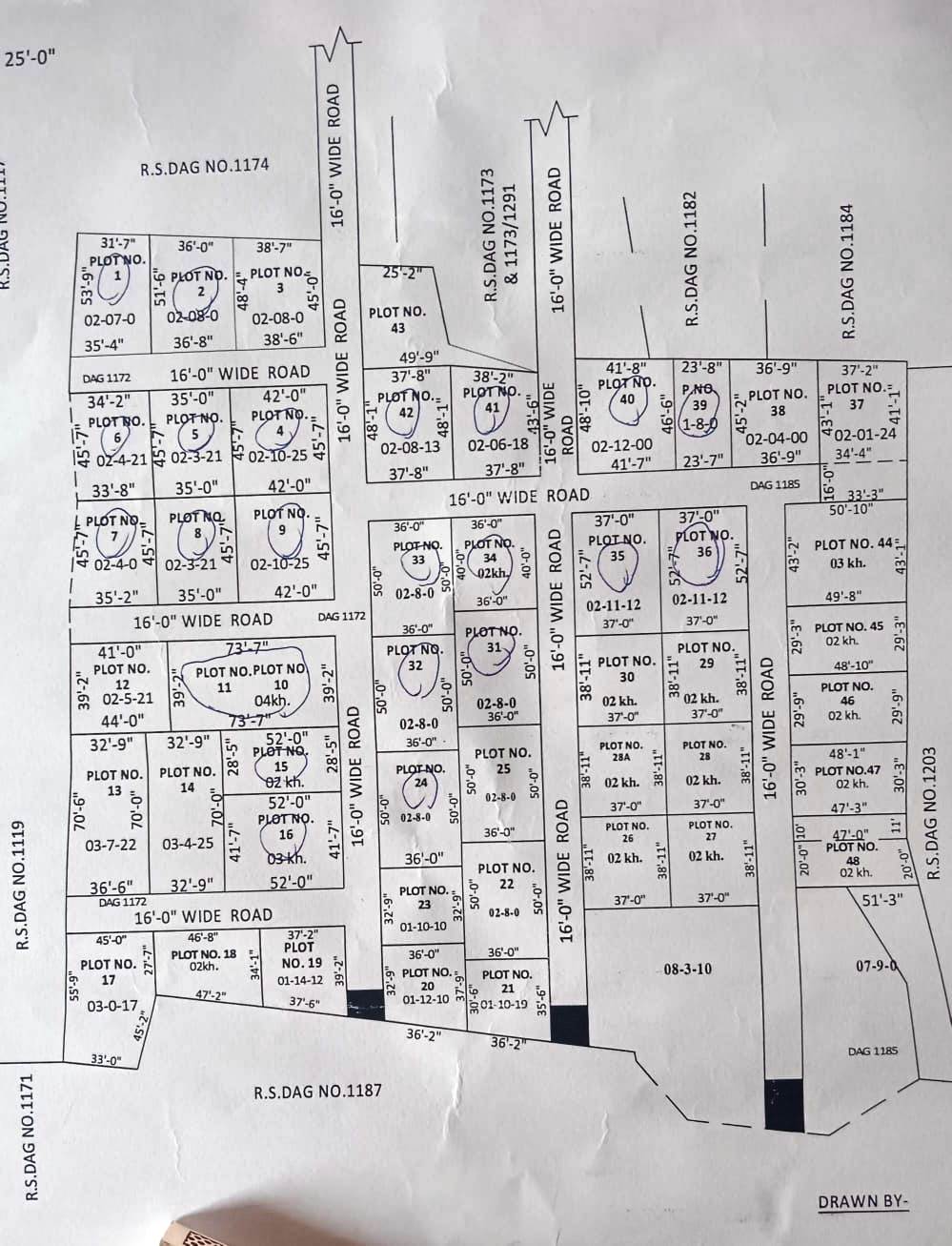 Joka,Kalua Mouza,Residential Land (PA222)