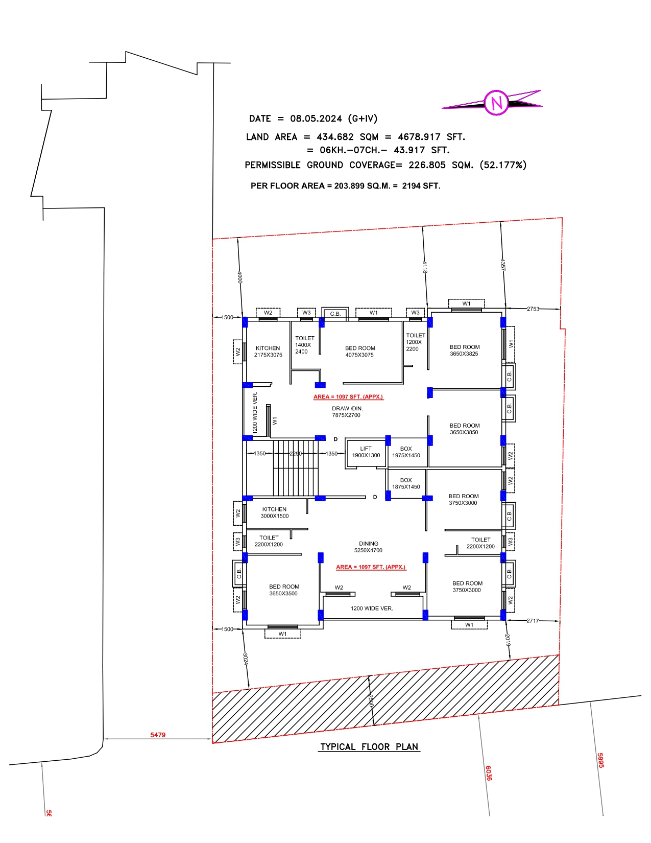 Behala Royed Park,Crystal Tower,3BHK (PA494)