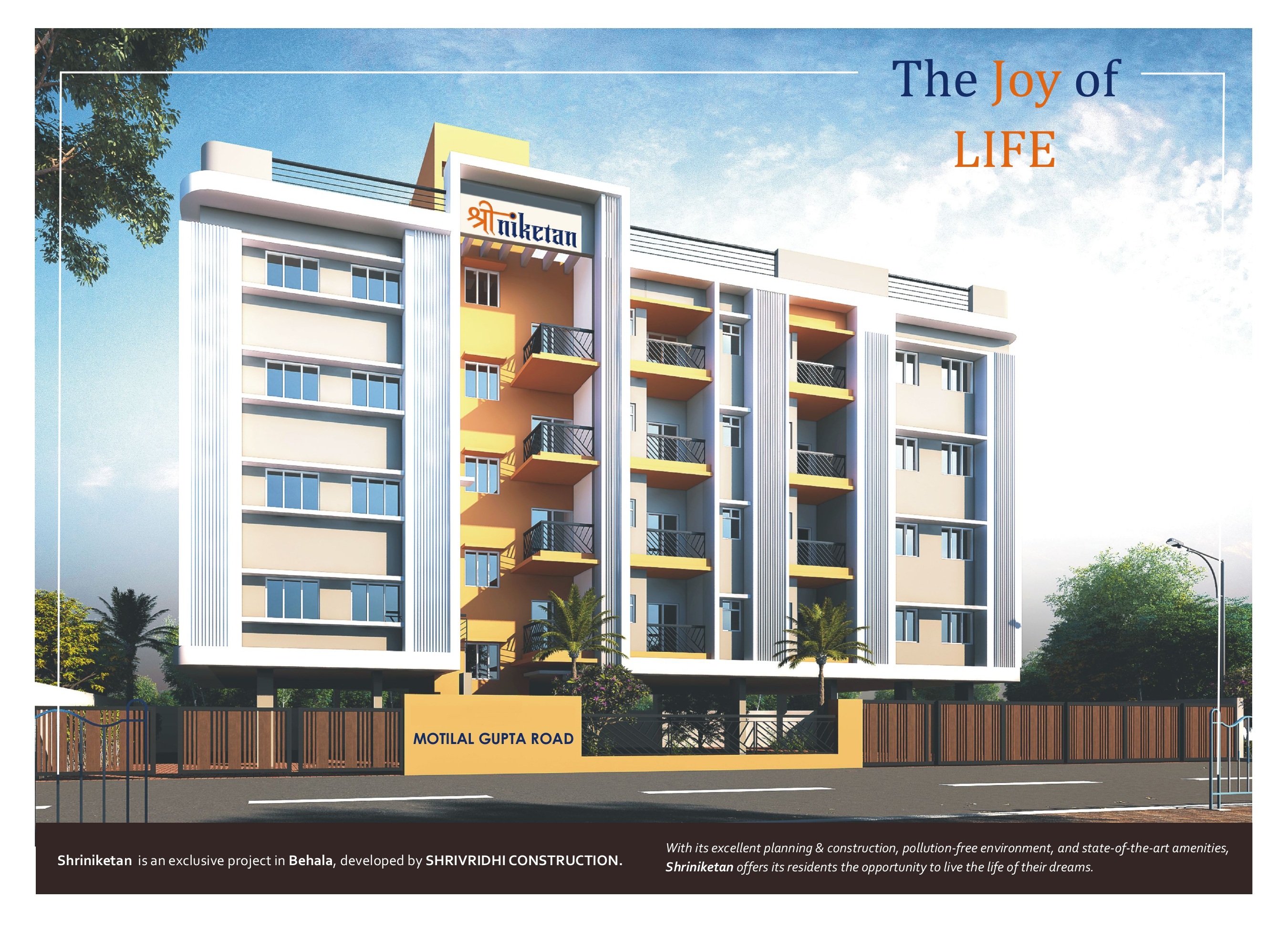 Behala Sakherbazar,Motilal Gupta Road,Sriniketan Apartment,3BHK (PA100)