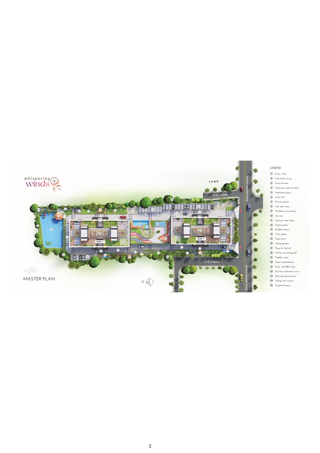 Behala West,Ramakrishna Sarani,Whispering Winds Complex,2BHK 3BHK (PA508)