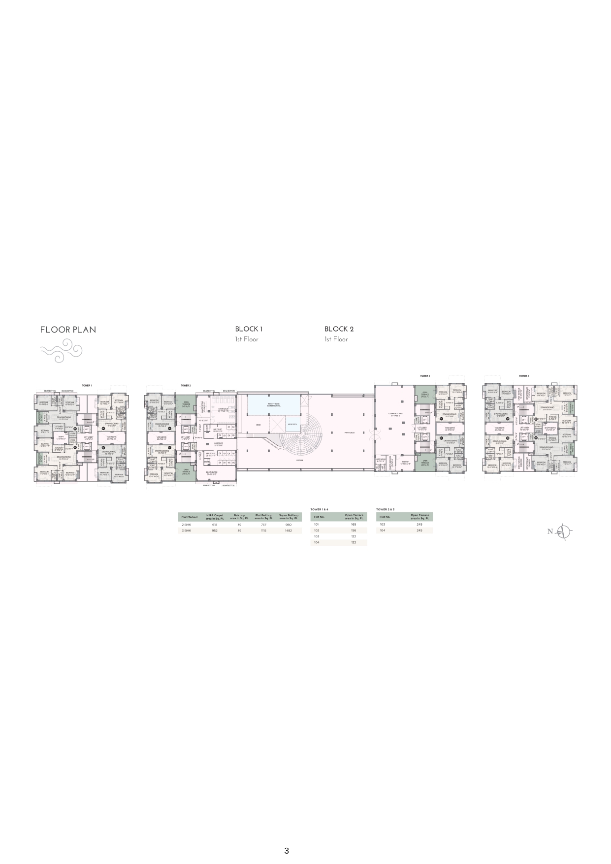 Behala West,Ramakrishna Sarani,Whispering Winds Complex,2BHK 3BHK (PA508)
